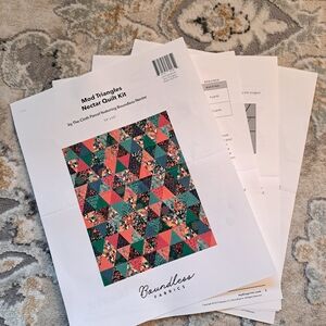 Mod Triangles Nectar Quilt Kit